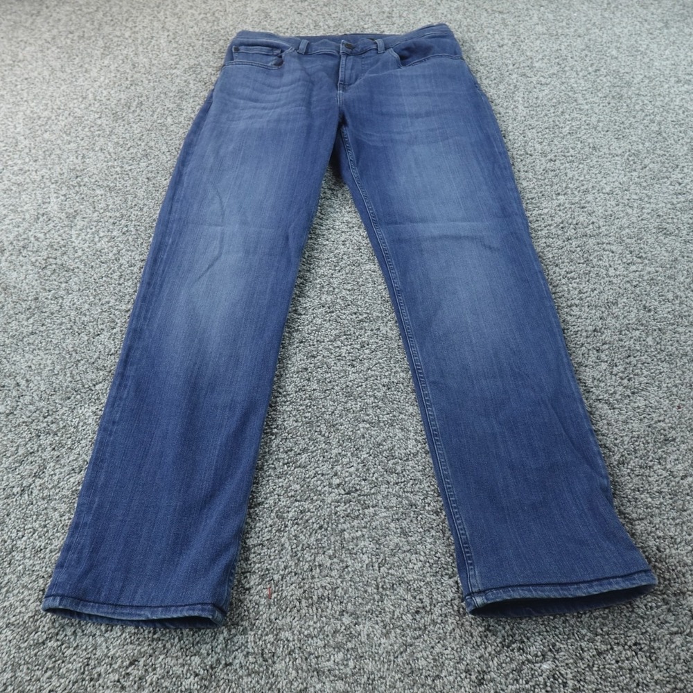 7 For All‎ Mankind Jeans Mens 34X30 Dark Blue Denim Slimmy Slim Straight Stretch